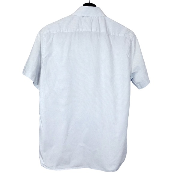Banana Republic Short Sleeve White Button Up With Black Dots - Picture 2 of 4